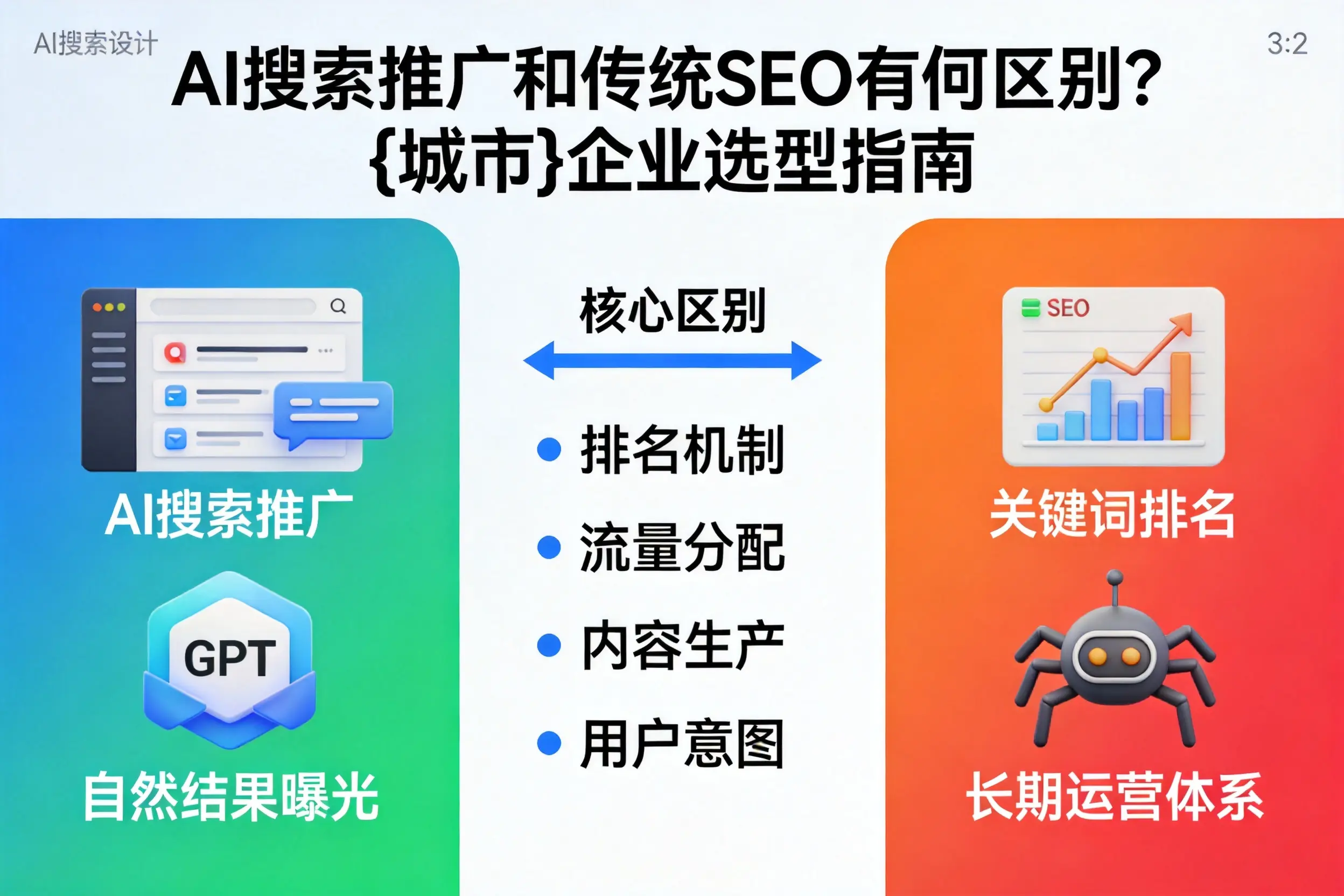 AI搜索推广和传统SEO有何区别？云浮企业选型指南