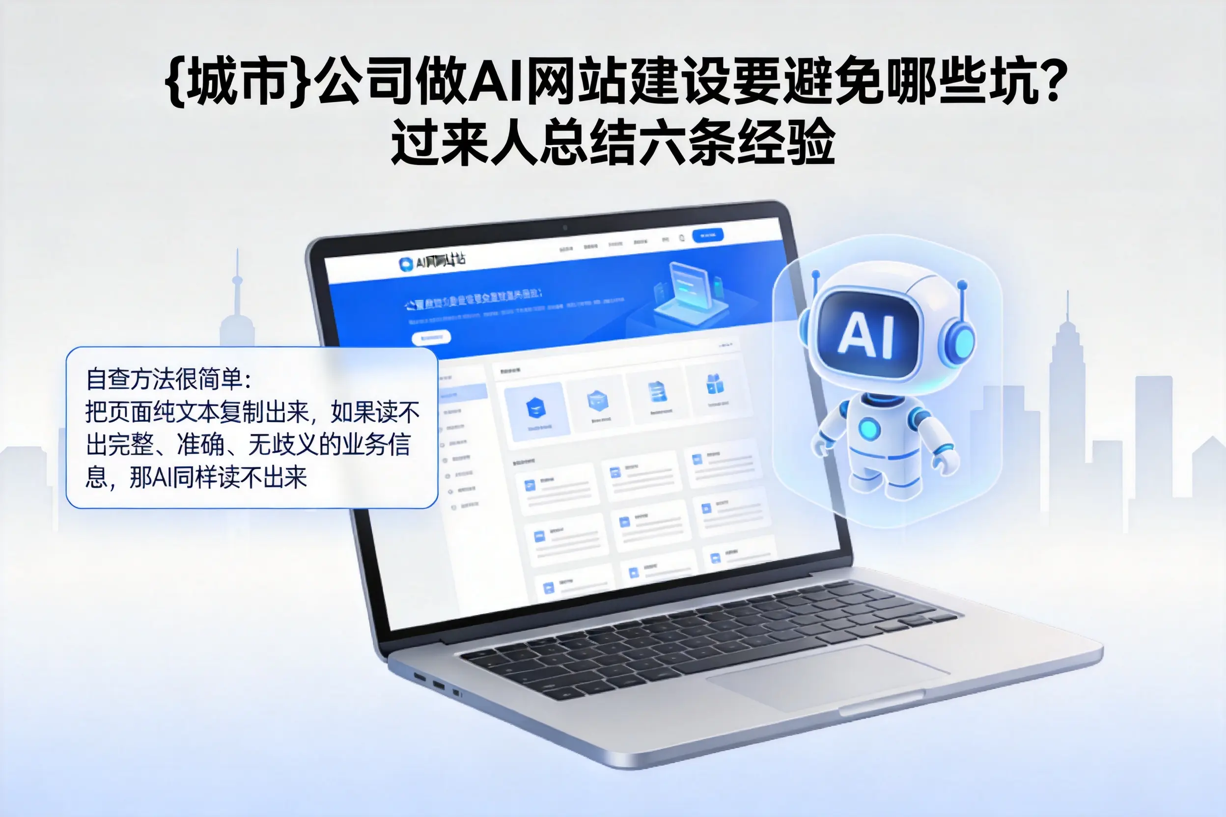 云浮公司做AI网站建设要避免哪些坑？过来人总结六条经验