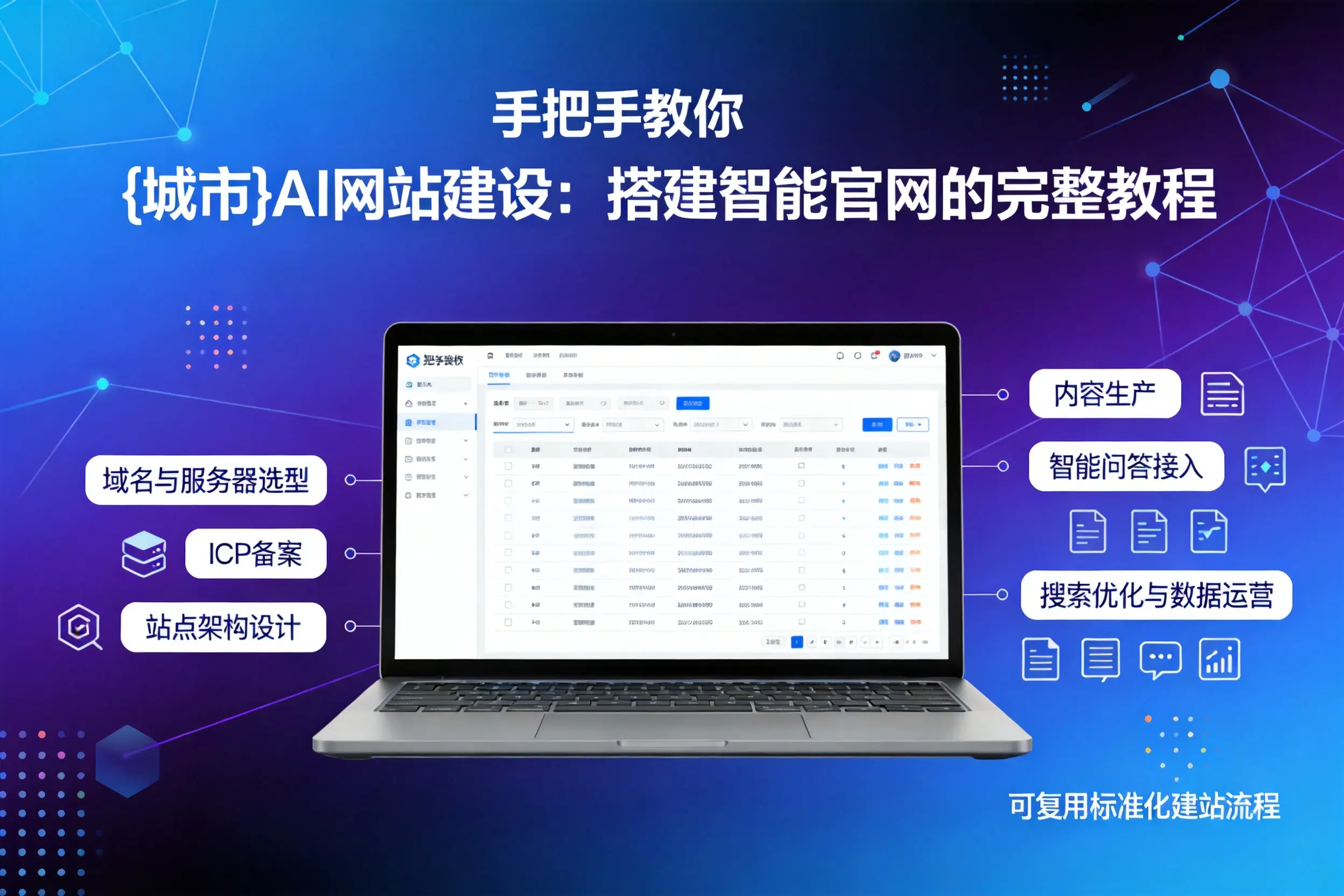 手把手教你云浮AI网站建设：搭建智能官网的完整教程