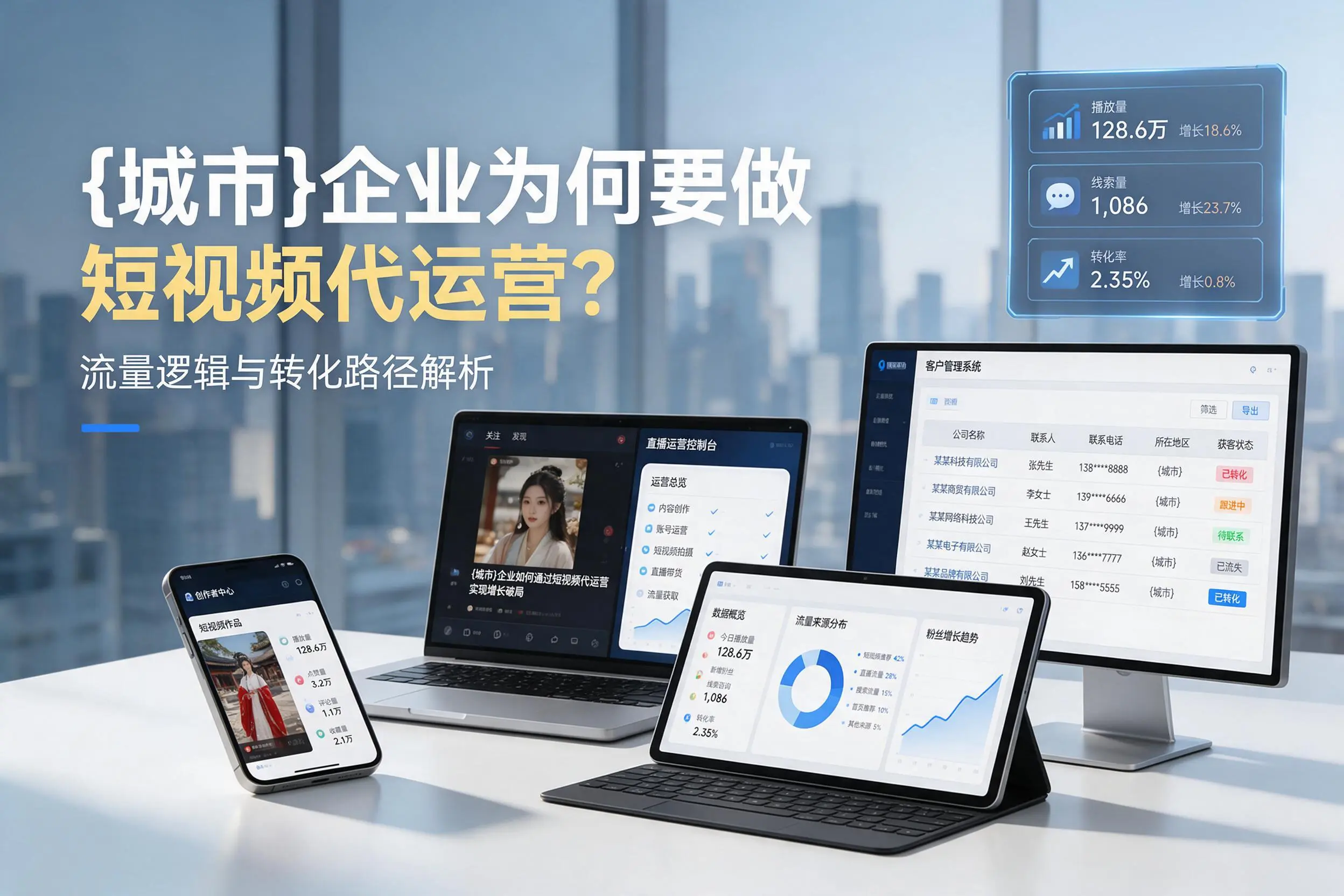 云浮企业为何要做短视频代运营?流量逻辑与转化路径解析