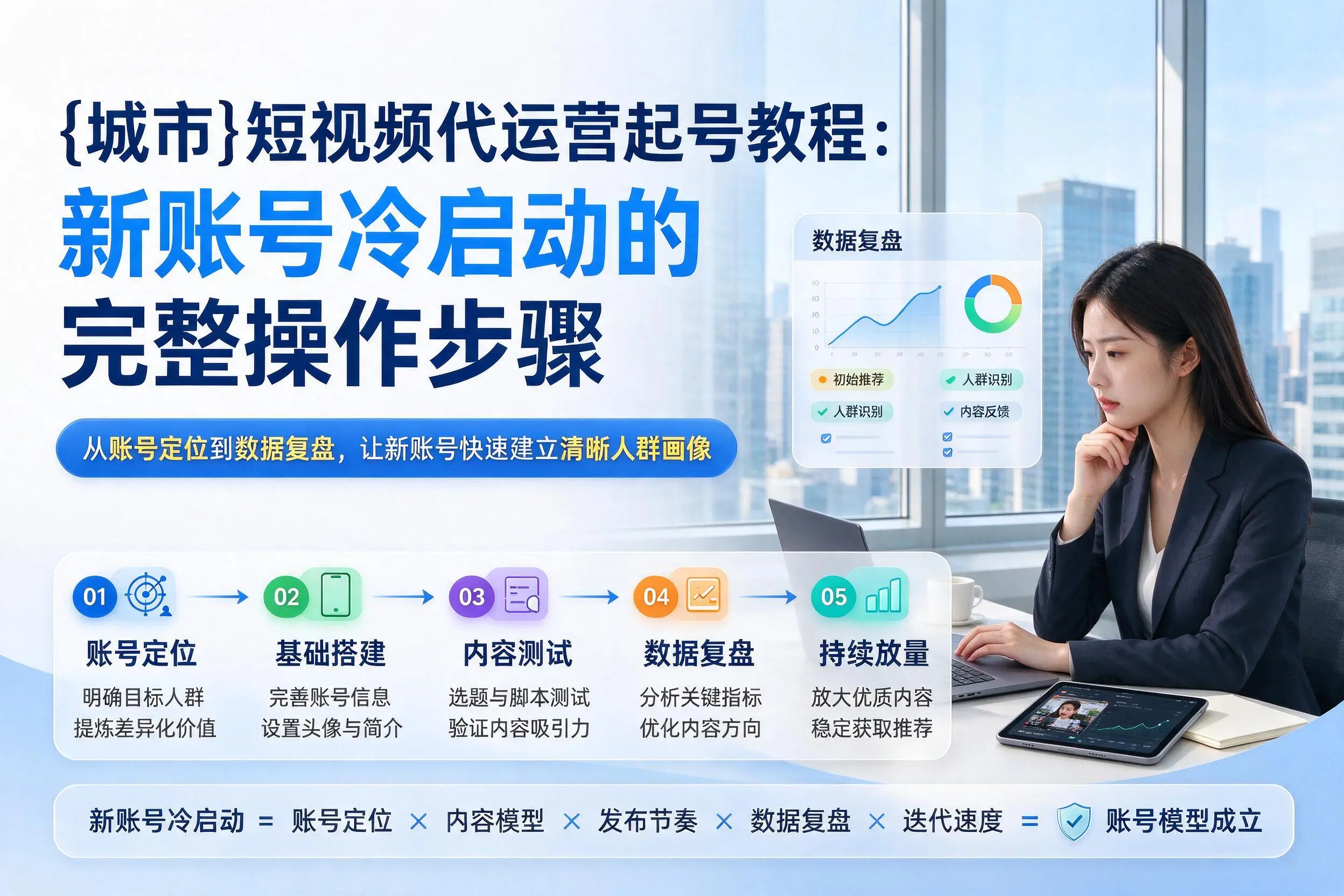 云浮短视频代运营起号教程:新账号冷启动的完整操作步骤