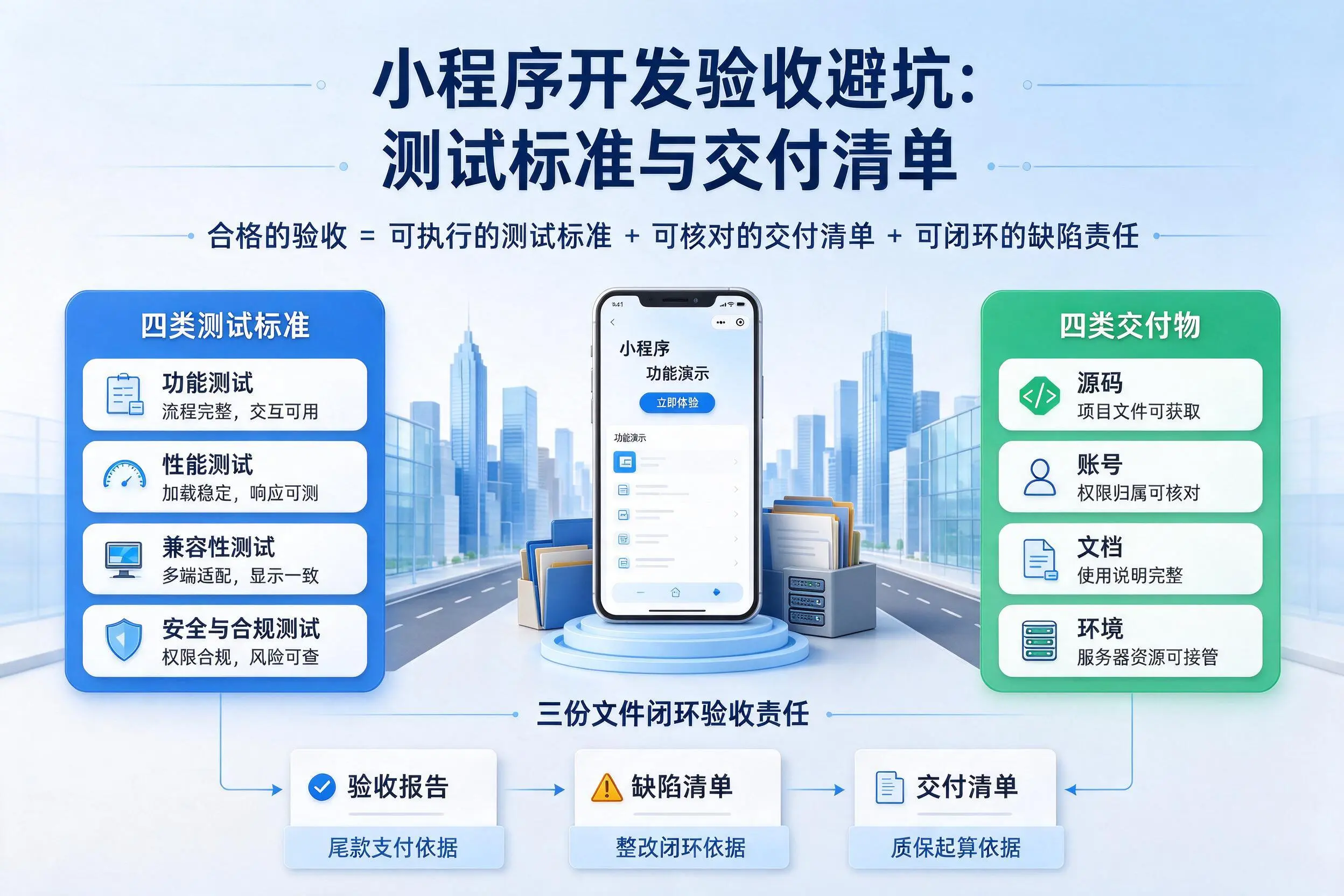 云浮小程序开发验收避坑：测试标准与交付清单