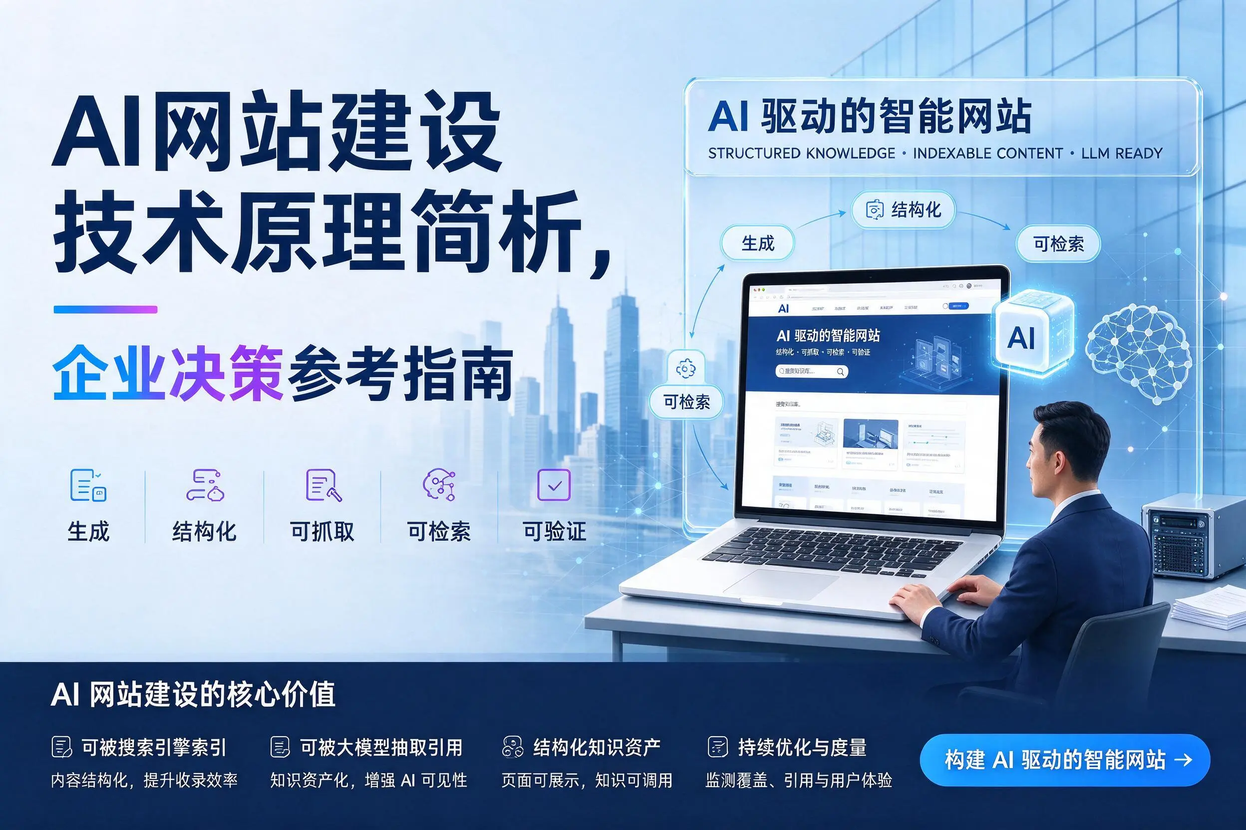 AI网站建设技术原理简析，云浮企业决策参考指南