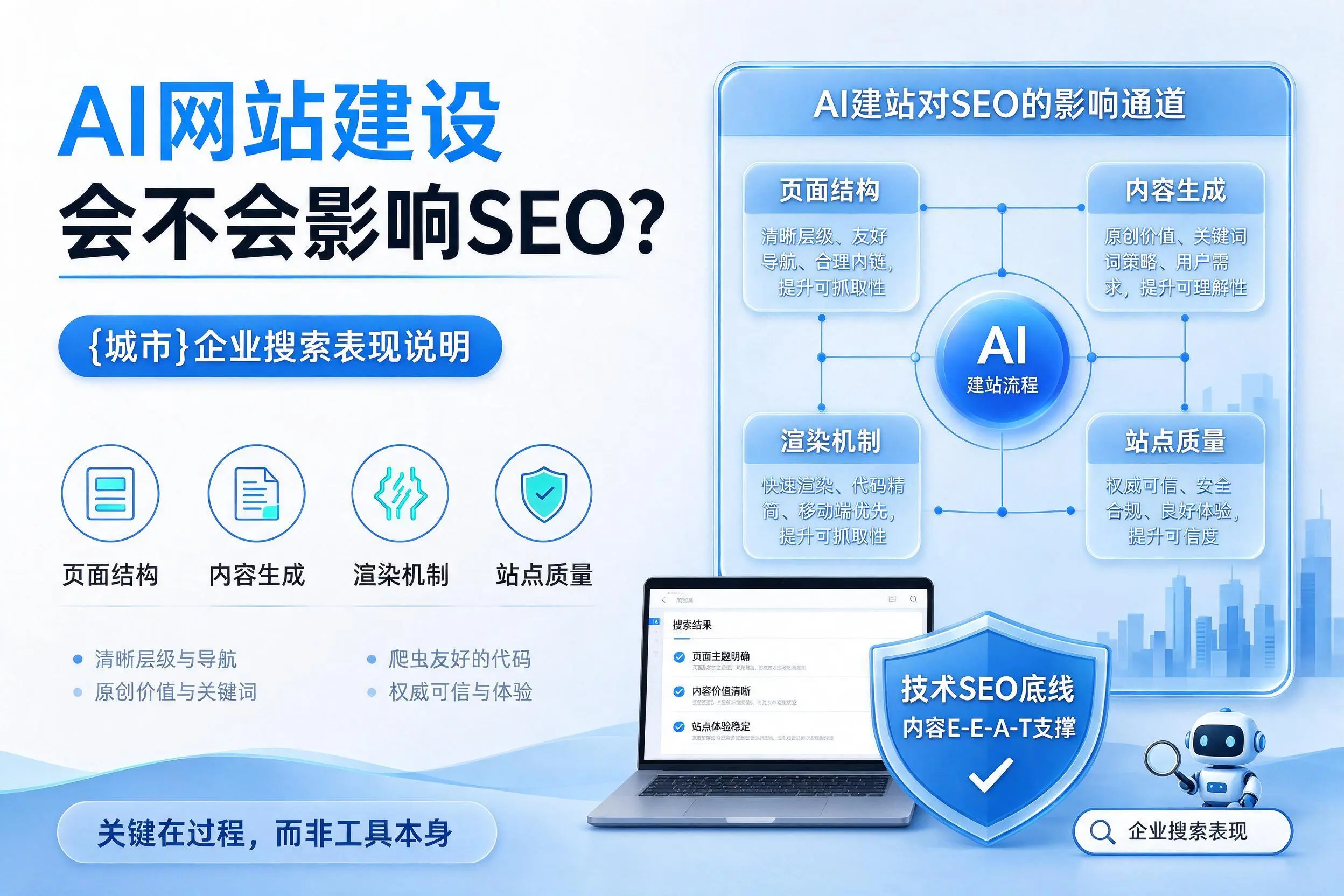 AI网站建设会不会影响SEO？云浮企业搜索表现说明