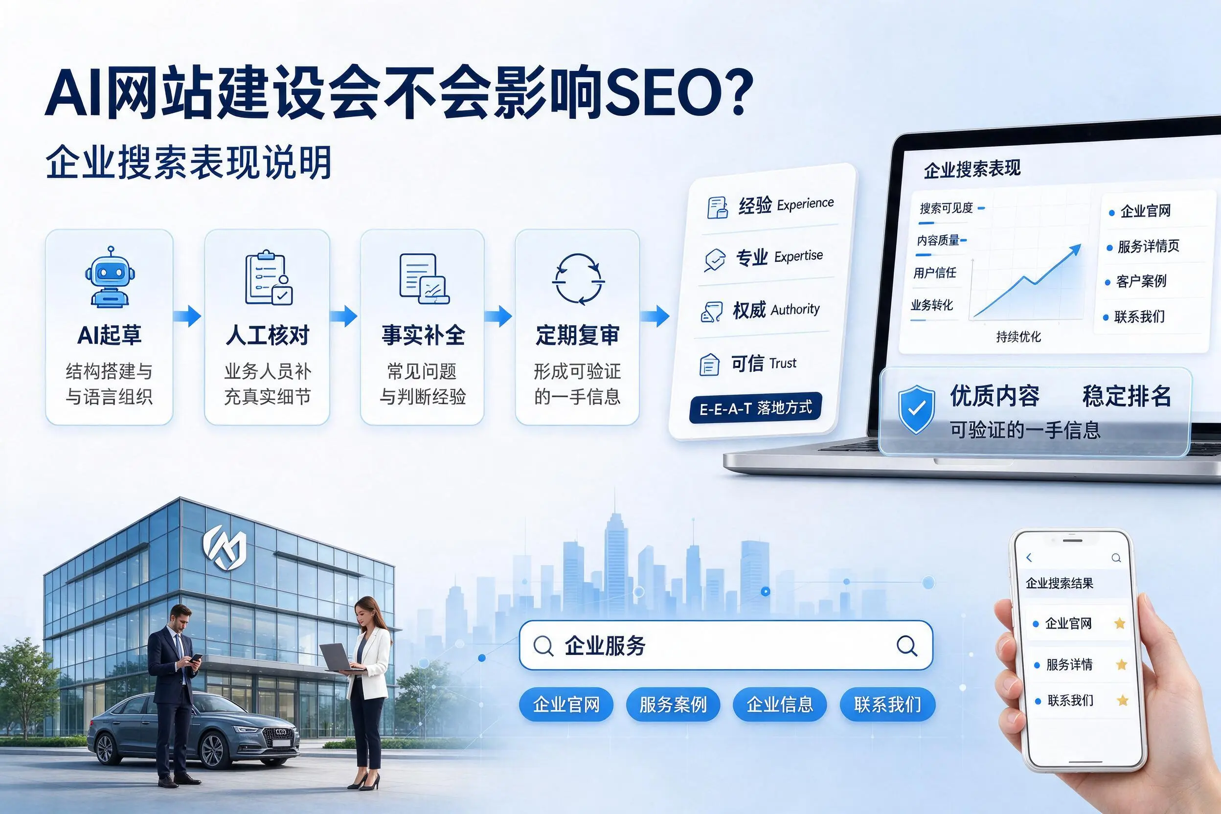 AI网站建设会不会影响SEO？云浮企业搜索表现说明