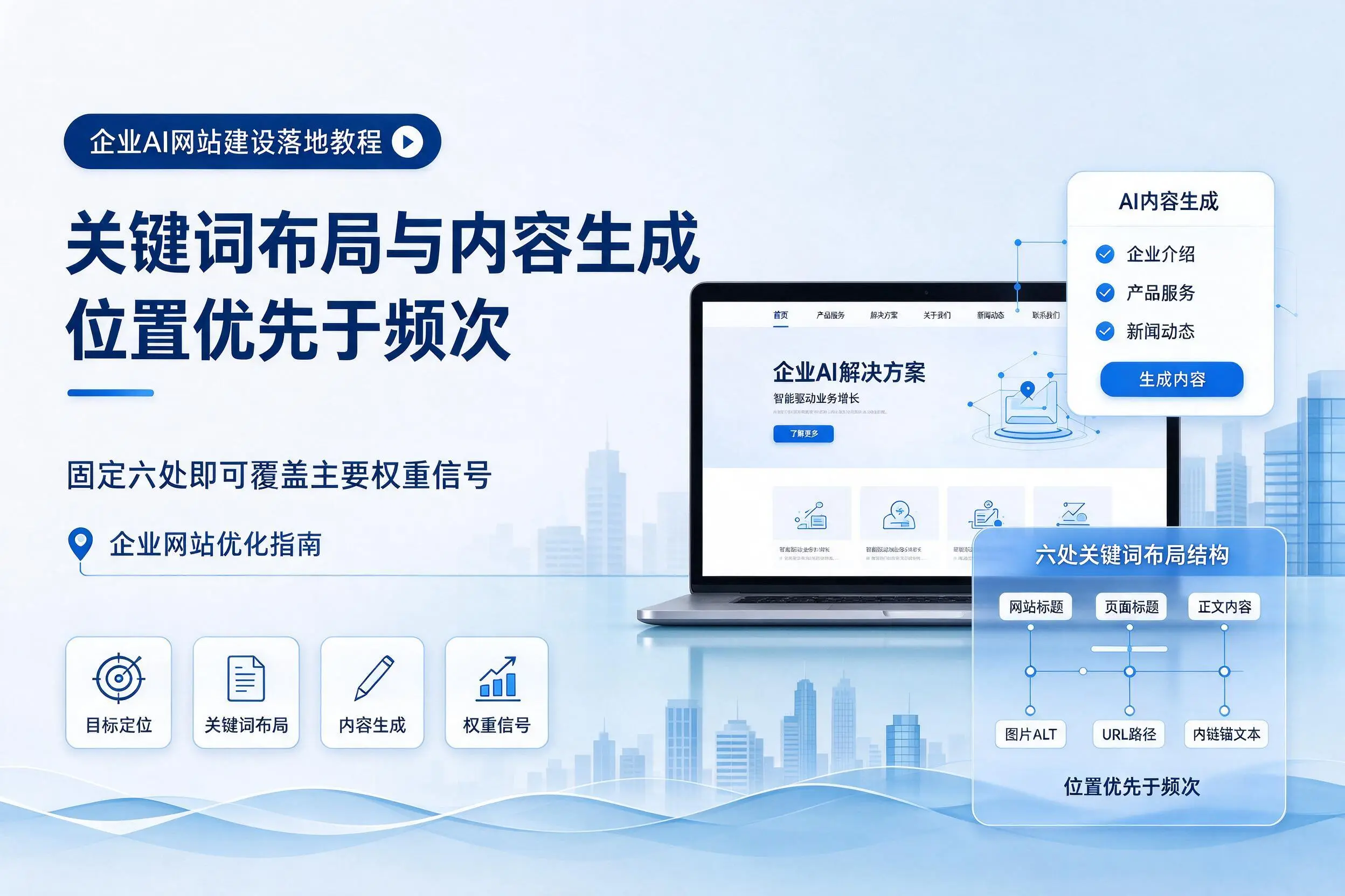 云浮企业AI网站建设落地教程:关键词布局与内容生成